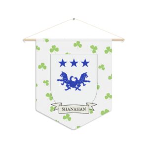 Shanahan Family Coat of Arms Indoor Pennant