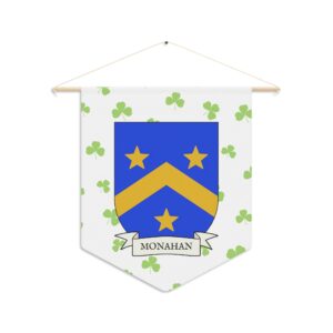 Monahan Family Coat of Arms Indoor Pennant