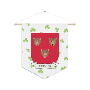 Parsons Family Coat of Arms Indoor Pennant