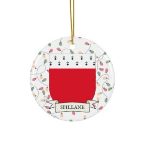 Spillane Family Coat of Arms Christmas Tree Ornament