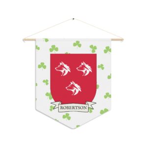 Robertson Family Coat of Arms Indoor Pennant