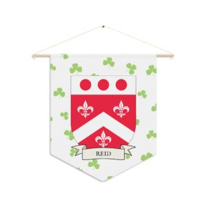Reid Family Coat of Arms Indoor Pennant