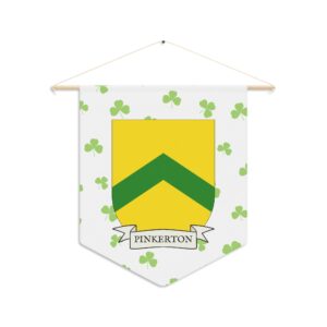 Pinkerton Family Coat of Arms Indoor Pennant