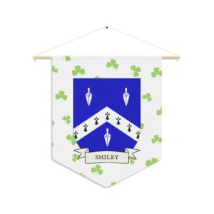 Smiley Family Coat of Arms Indoor Pennant