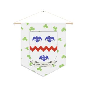 McCormack Family Coat of Arms Indoor Pennant