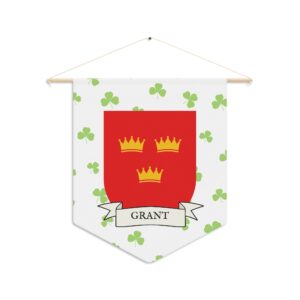 Grant Family Coat of Arms Indoor Pennant
