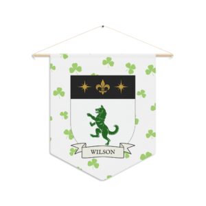 Wilson Family Coat of Arms Indoor Pennant