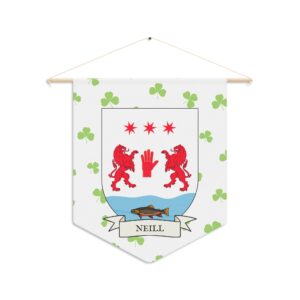 Neill Family Coat of Arms Indoor Pennant