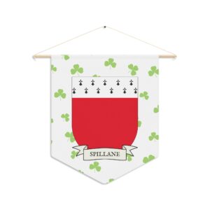 Spillane Family Coat of Arms Indoor Pennant
