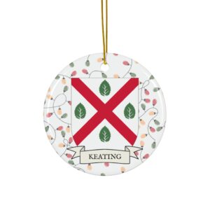 Keating Family Coat of Arms Christmas Tree Ornament