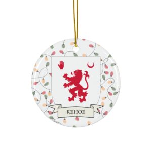 Kehoe Family Coat of Arms Christmas Tree Ornament