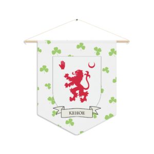 Kehoe Family Coat of Arms Indoor Pennant
