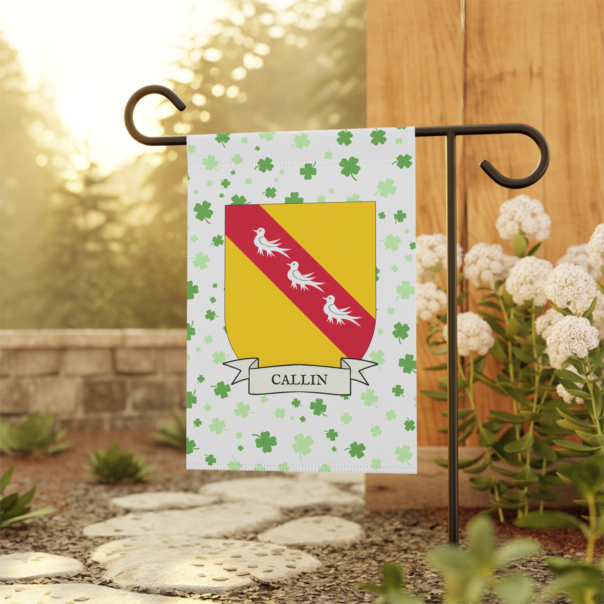 Callin Family Coat of Arms Garden Banner - Image 2