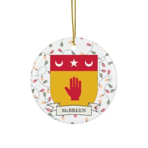 McBreen Family Coat of Arms Christmas Tree Ornament