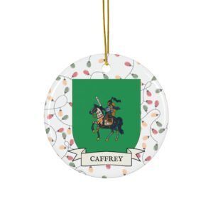 Caffrey Family Coat of Arms Christmas Tree Ornament