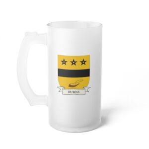 Burns Family Coat of Arms Beer Mug