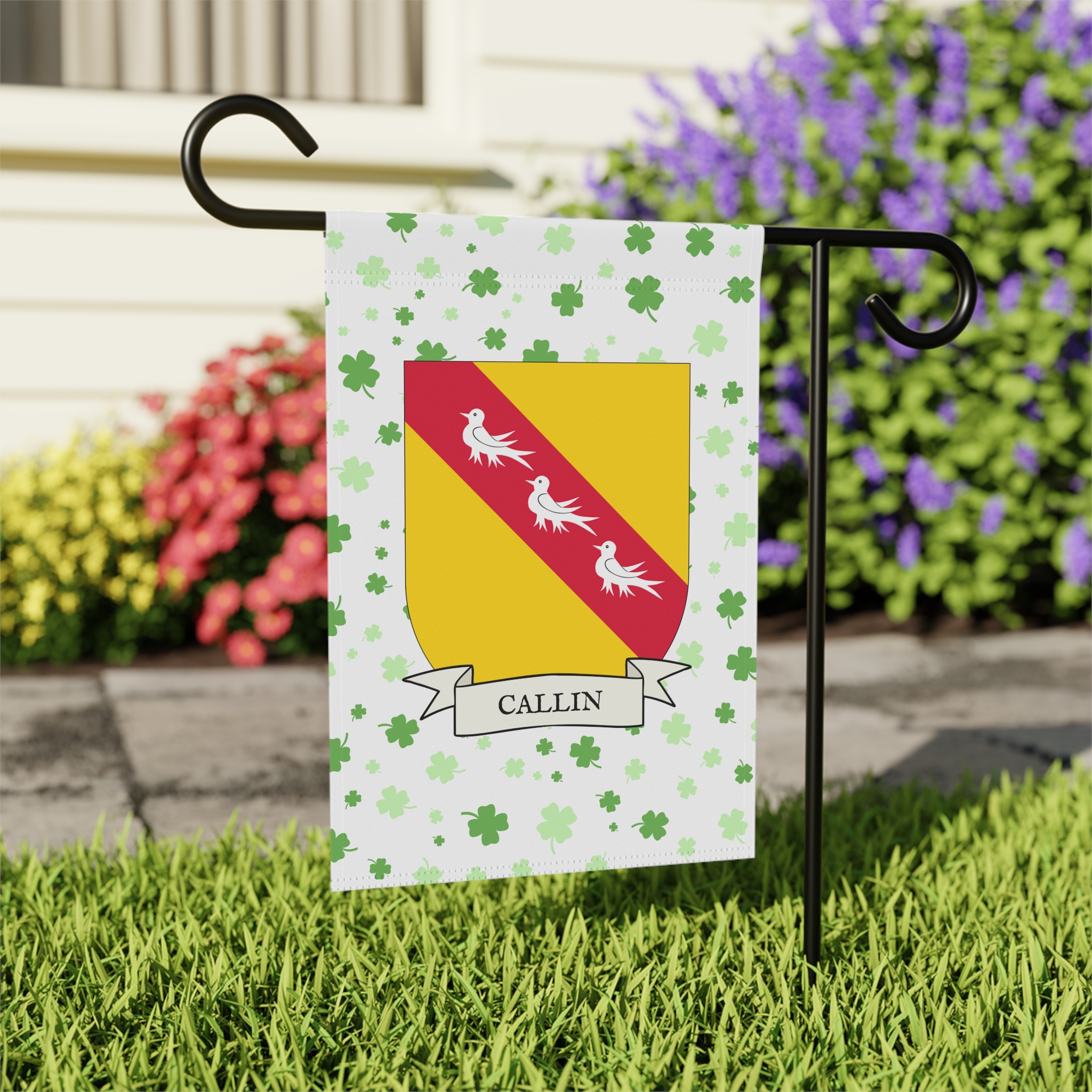 Callin Family Coat of Arms Garden Banner - Image 3
