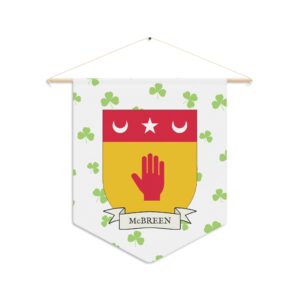 McBreen Family Coat of Arms Indoor Pennant