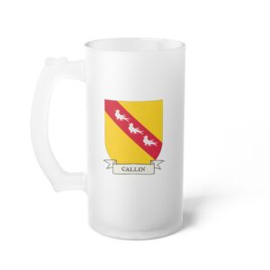 Callin Family Coat of Arms Beer Mug