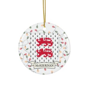 McKiernan Family Coat of Arms Christmas Tree Ornament
