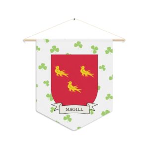 Magill Family Coat of Arms Indoor Pennant