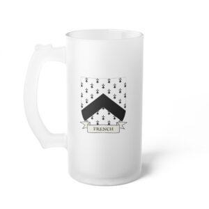 French Family Coat of Arms Beer Mug