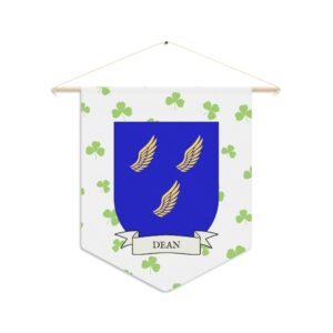 Dean Family Coat of Arms Indoor Pennant