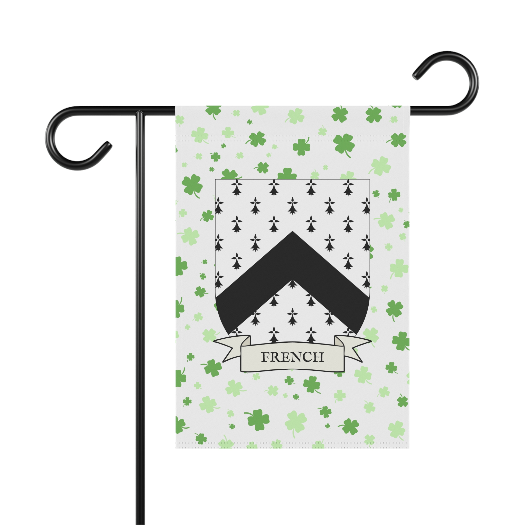 French Family Coat of Arms Garden Banner