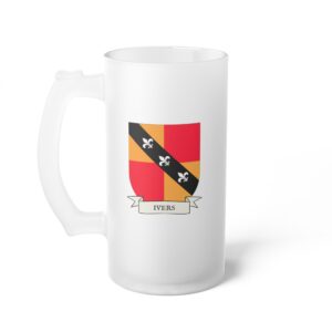 Ivers Family Coat of Arms Beer Mug