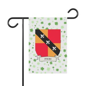 Ivers Family Coat of Arms Garden Banner