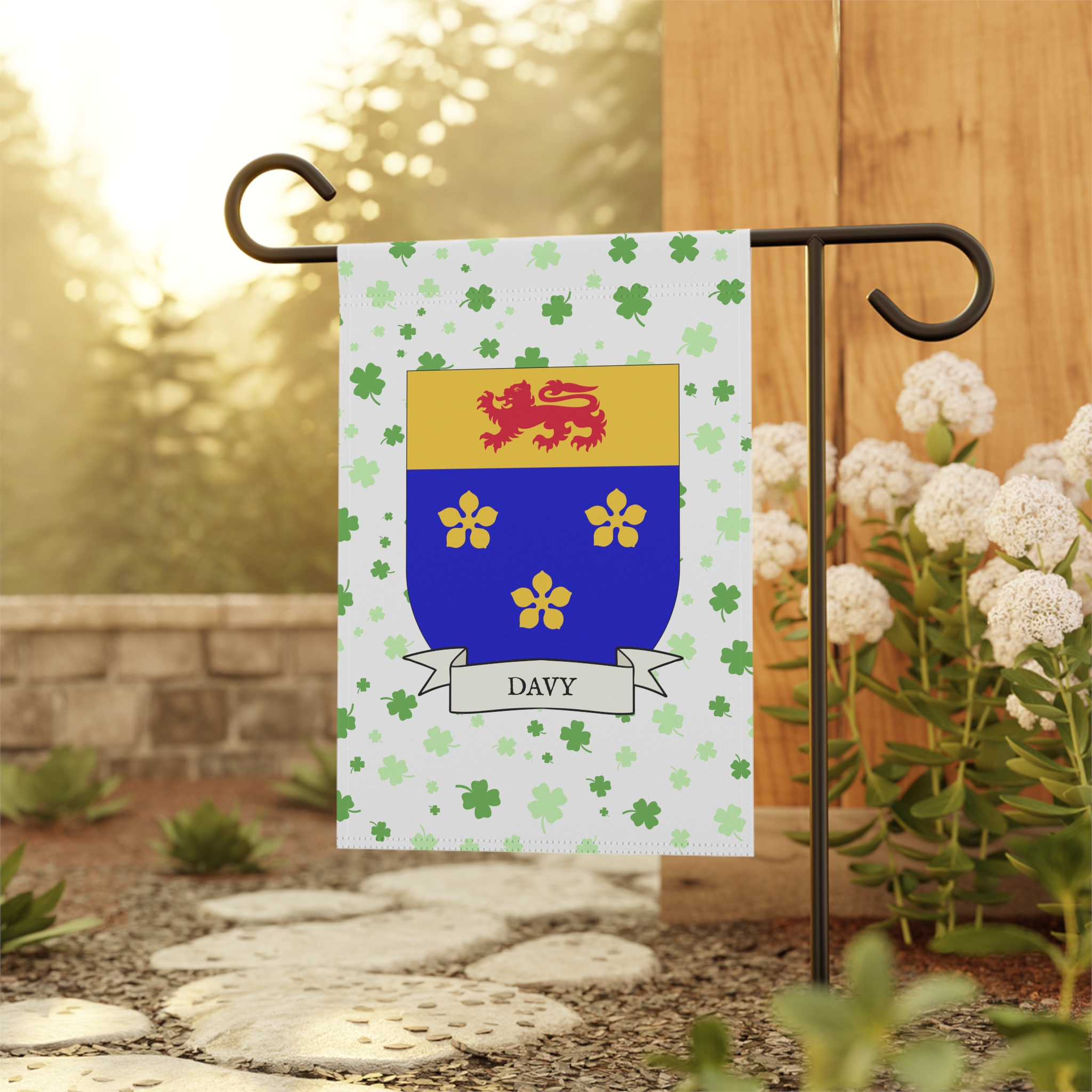 Davy Family Coat of Arms Garden Banner - Image 2