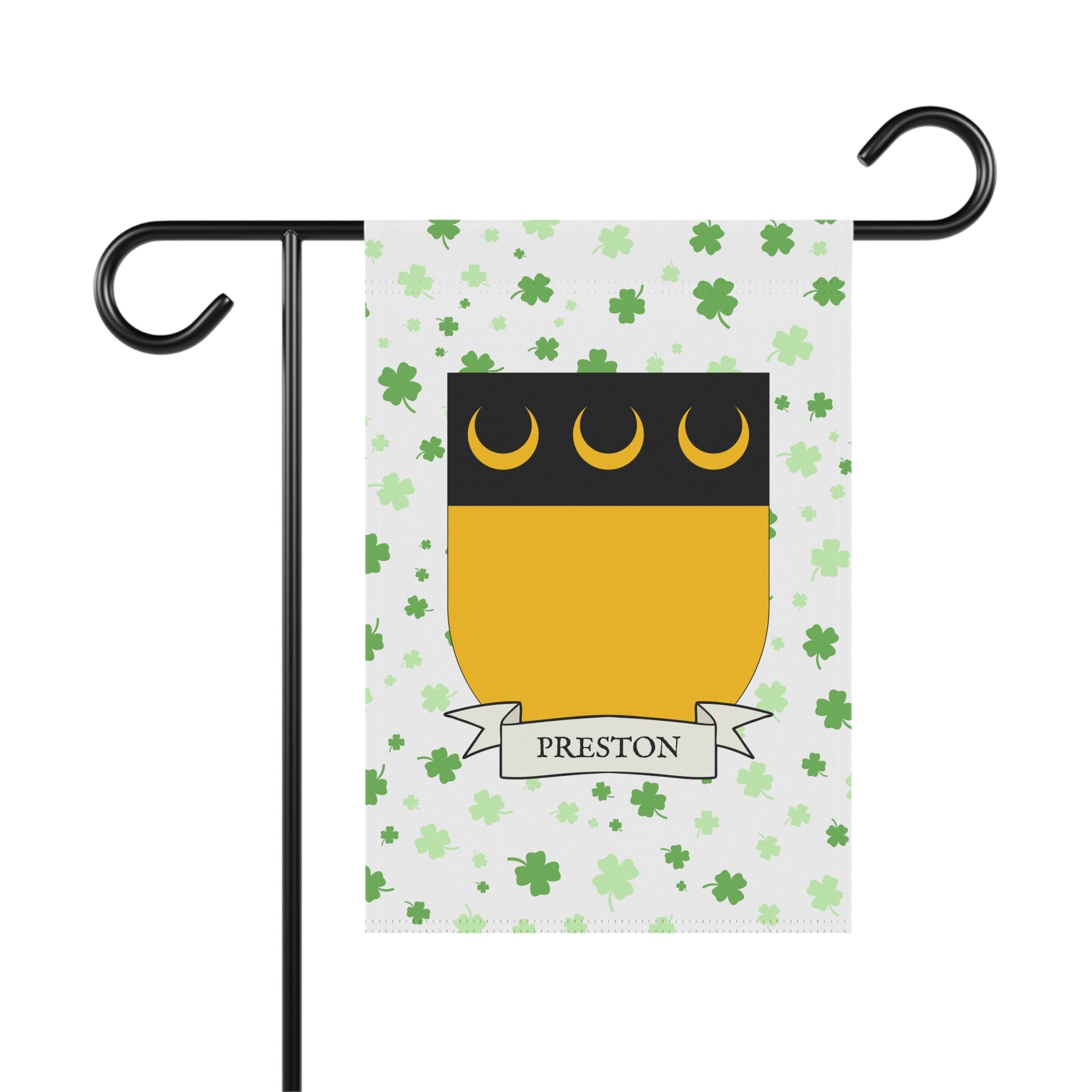 Preston Family Coat of Arms Garden Banner