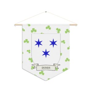 Innes Family Coat of Arms Indoor Pennant
