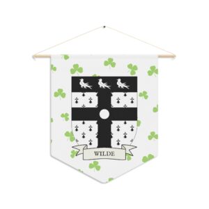 Wilde Family Coat of Arms Indoor Pennant