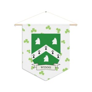 Wynne Family Coat of Arms Indoor Pennant