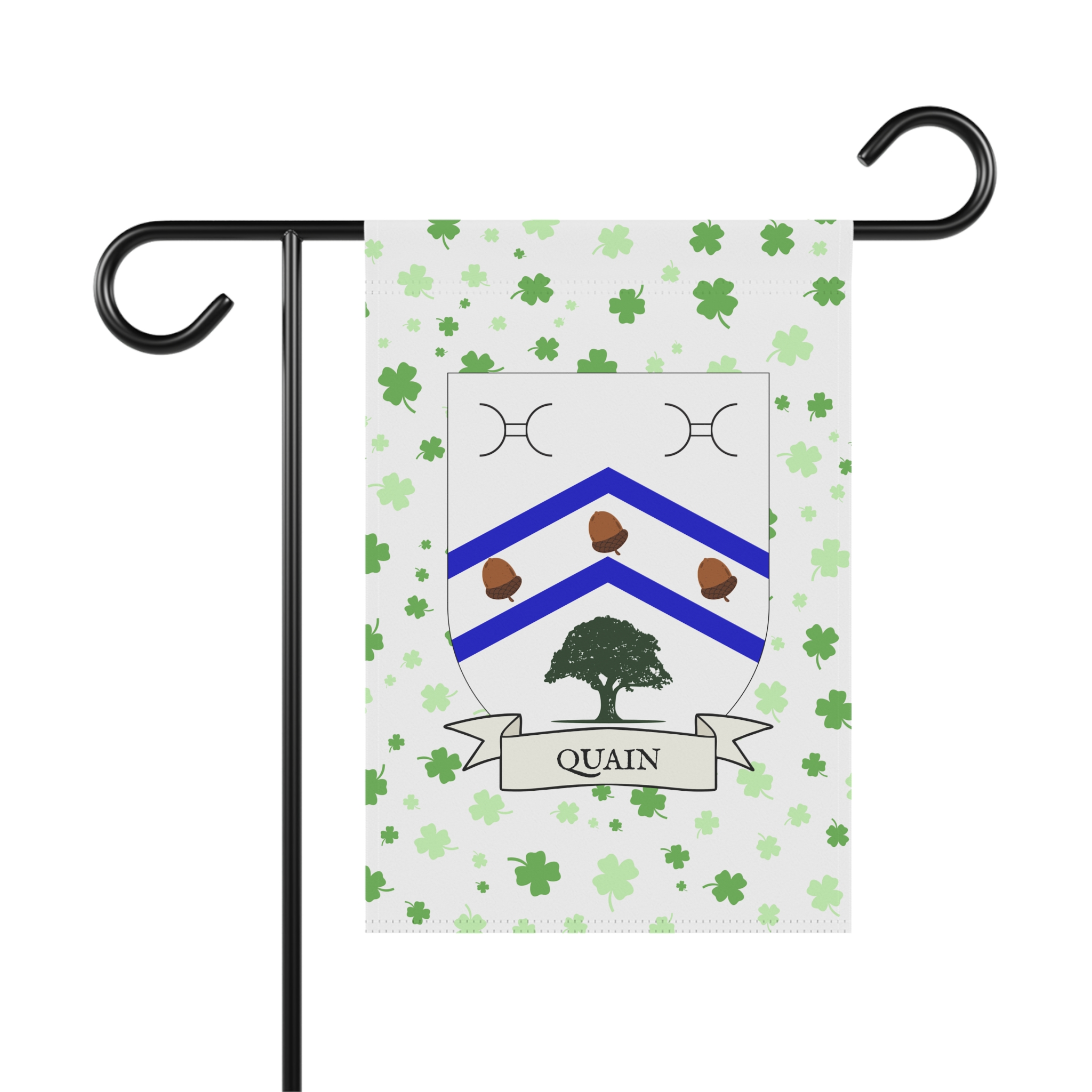 Quain Family Coat of Arms Garden Banner
