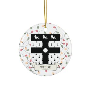 Wilde Family Coat of Arms Christmas Tree Ornament