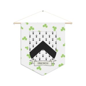 French Family Coat of Arms Indoor Pennant