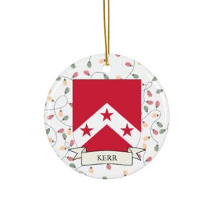 Kerr Family Coat of Arms Christmas Tree Ornament
