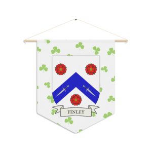 Finley Family Coat of Arms Indoor Pennant