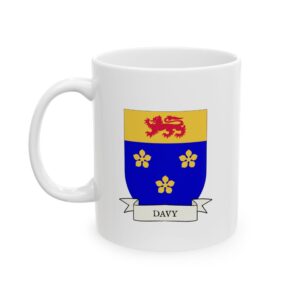 Davy Family Coat of Arms Coffee Mug