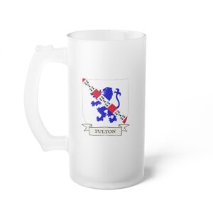 Fulton Family Coat of Arms Beer Mug