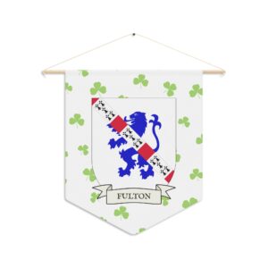 Fulton Family Coat of Arms Indoor Pennant