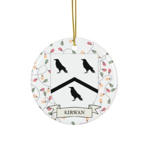 Kirwan Family Coat of Arms Christmas Tree Ornament