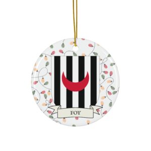 Foy Family Coat of Arms Christmas Tree Ornament
