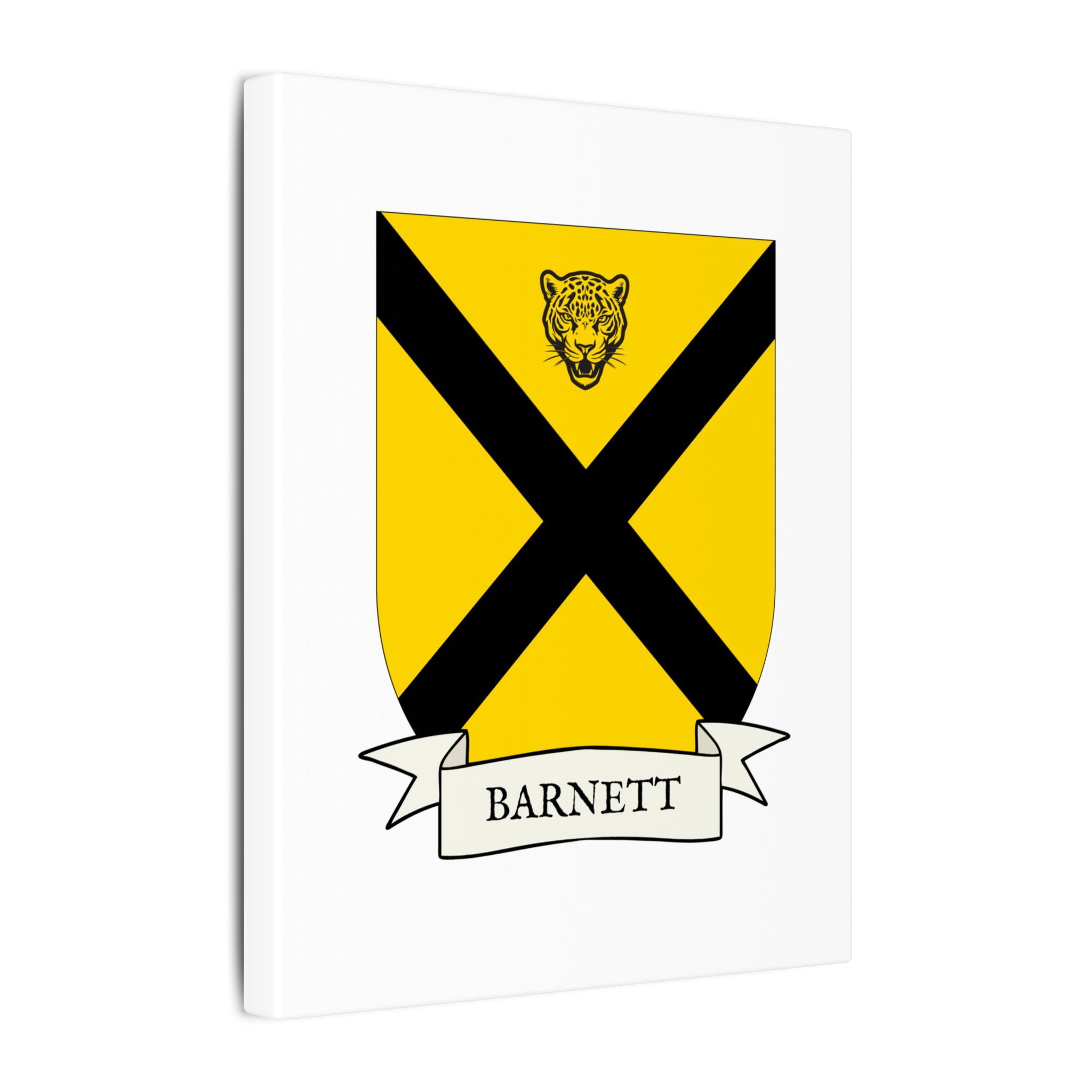 Barnett Coat of Arms Canvas Wall Art - Image 2