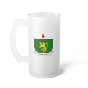 McGinnis Family Coat of Arms Beer Mug