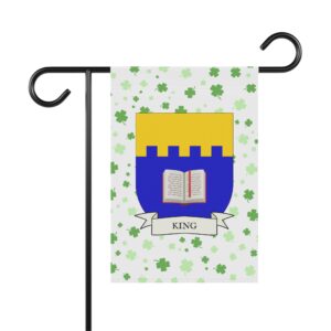 King Family Coat of Arms Garden Banner