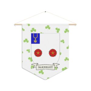 McKnight Family Coat of Arms Indoor Pennant