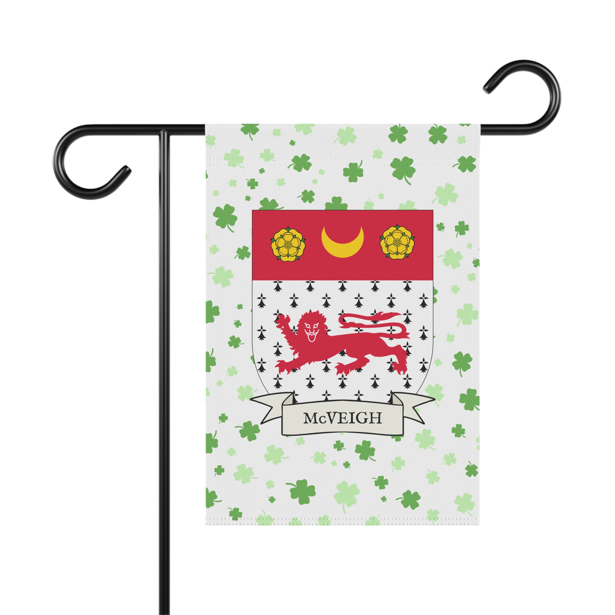 McVeigh Family Coat of Arms Garden Banner
